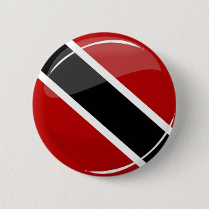 Glossy Round Trinidad and Tobago Flag Button