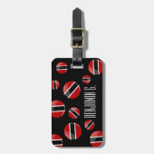 Glossy Round Trinidad und Tobago Flag Gepäckanhänger (Vorderseite vertikal)