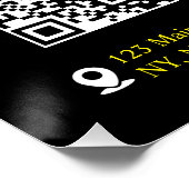 Glossy Salon Business Services Poster (Ecke)