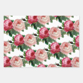 Glossy Shade der rosa Blume Geschenkpapier Set (Vorderseite)