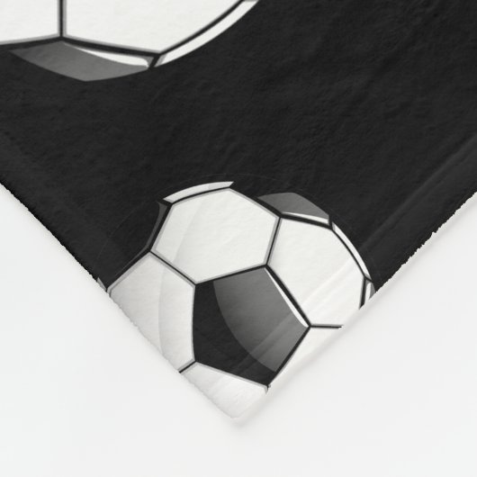 Glossy Soccer Ball Fleecedecke (Ecke)