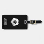 Glossy Soccer Ball Gepäckanhänger (Vorderseite horizontal)