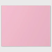 Glossy Solid Baby Pink Geschenkpapier (Flach)