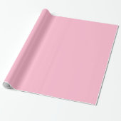 Glossy Solid Baby Pink Geschenkpapier (Ungerollt)
