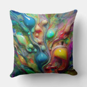 Glossy Spheres Throw Kissen (Rückseite)