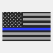 Glossy Stickers für dünne blaue Linie (Vorderseite)