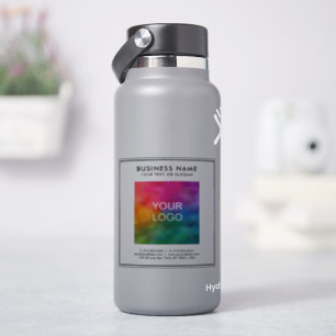 Glossy Transparenter Text für Firmenlogo Klein Aufkleber