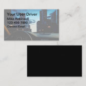 Glossy Uber Car Service Driver Business Cards Visitenkarte (Vorne/Hinten)