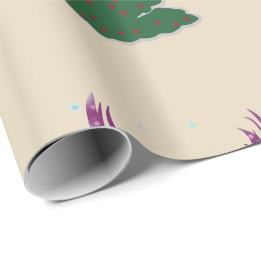 Glossy Wrapping Paper, 30 x 2,5 m Happy Holidays Geschenkpapier (Rolleneckpunkt)