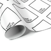 Glossy Wrapping Paper 30" x 6' Geschenkpapier (Rolleneckpunkt)