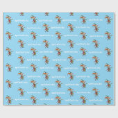 Glossy Wrapping Paper April Fool's Day Clown  Geschenkpapier (Flach)