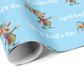 Glossy Wrapping Paper April Fool's Day Clown  Geschenkpapier (Rolleneckpunkt)
