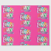 Glossy Wrapping Paper April Fool's Day Clown  Geschenkpapier (Flach)