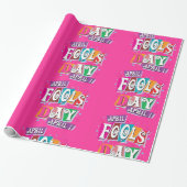 Glossy Wrapping Paper April Fool's Day Clown  Geschenkpapier (Ungerollt)