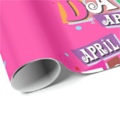 Glossy Wrapping Paper April Fool's Day Clown  Geschenkpapier (Rolleneckpunkt)