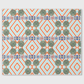 Glossy Wrapping Paper, Aztec Strip Geschenkpapier (Flach)