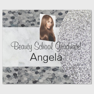 Glossy Wrapping Paper, Beauty School Graduate! gry Geschenkpapier