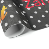 Glossy Wrapping Paper, BlackWhite Punkt Pepper Geschenkpapier (Rolleneckpunkt)