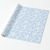Glossy Wrapping Paper Blue Baby Feet Boy Elephant Geschenkpapier (Ungerollt)