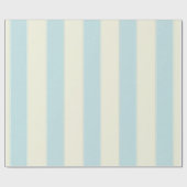 Glossy Wrapping Paper Blue Beige Streifen Geschenkpapier (Flach)
