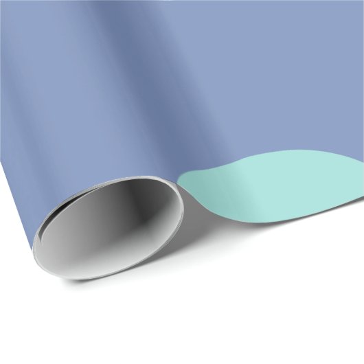 Glossy Wrapping Paper Blue Dots Geschenkpapier (Rolleneckpunkt)
