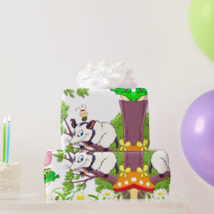 Glossy Wrapping Paper, Blumenspinnhalter Geschenkpapier