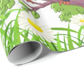 Glossy Wrapping Paper, Blumenspinnhalter Geschenkpapier (Rolleneckpunkt)