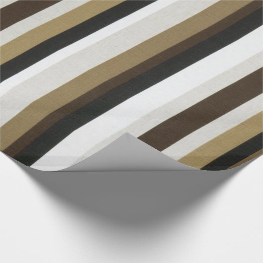 Glossy Wrapping Paper Brown & Beige Nature Geschenkpapier (Ecke)