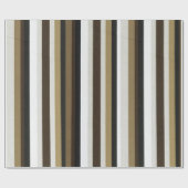 Glossy Wrapping Paper Brown & Beige Nature Geschenkpapier (Flach)