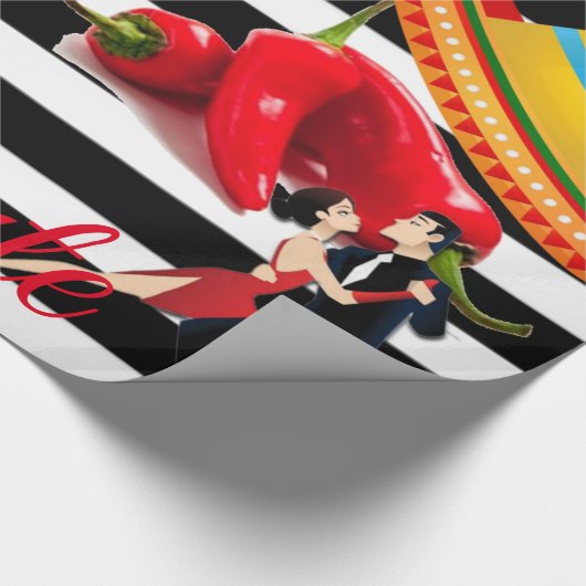 Glossy Wrapping Paper Caliente Mexic Geschenkpapier (Ecke)