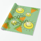 Glossy Wrapping Paper, Carrots Sun 100% Vegan Geschenkpapier (Ungerollt)