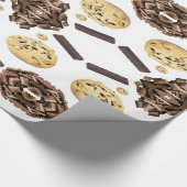 Glossy Wrapping Paper, Chocolate Chip Geschenkpapier (Ecke)