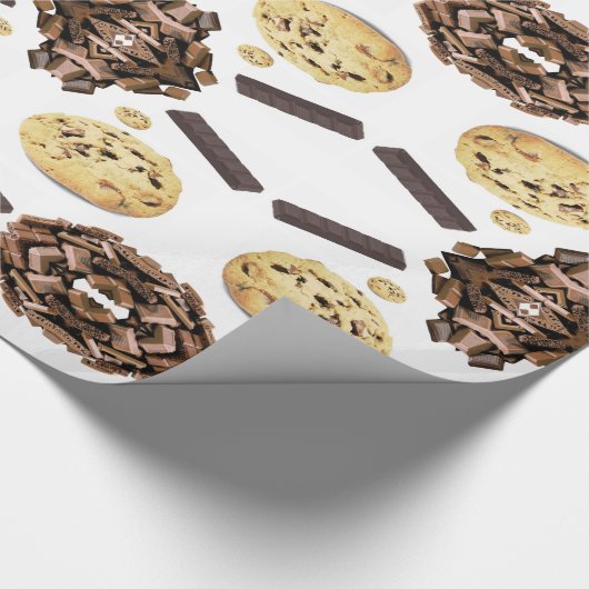 Glossy Wrapping Paper, Chocolate Chip Geschenkpapier (Ecke)