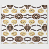 Glossy Wrapping Paper, Chocolate Chip Geschenkpapier (Flach)