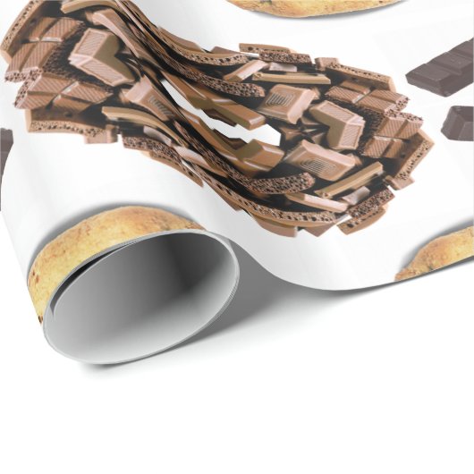 Glossy Wrapping Paper, Chocolate Chip Geschenkpapier (Rolleneckpunkt)