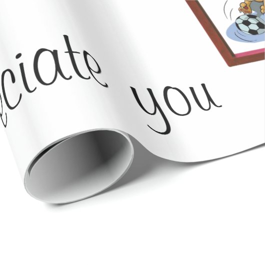 Glossy Wrapping Paper, Clearing Lady Geschenkpapier (Rolleneckpunkt)