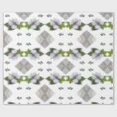 Glossy Wrapping Paper, Cotton Gray Triangle Geschenkpapier (Flach)