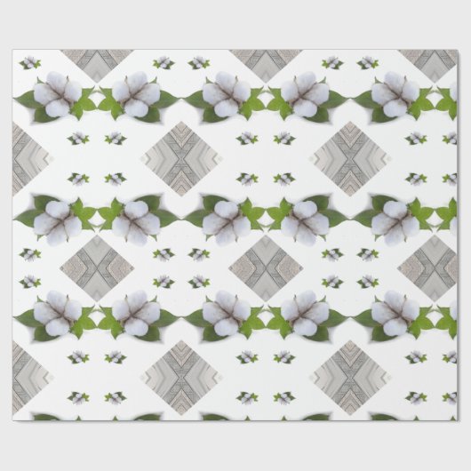 Glossy Wrapping Paper, Cotton Gray Triangle Geschenkpapier (Flach)