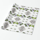 Glossy Wrapping Paper, Cotton Gray Triangle Geschenkpapier (Ungerollt)
