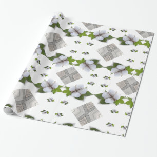 Glossy Wrapping Paper, Cotton Gray Triangle Geschenkpapier