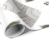 Glossy Wrapping Paper, Cotton Gray Triangle Geschenkpapier (Rolleneckpunkt)