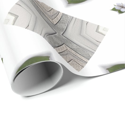 Glossy Wrapping Paper, Cotton Gray Triangle Geschenkpapier (Rolleneckpunkt)