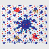 Glossy Wrapping Paper, danke, dass du Hund Adoptie Geschenkpapier (Flach)