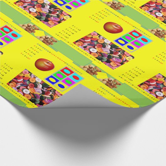 Glossy Wrapping Paper Educational Geschenkpapier (Ecke)