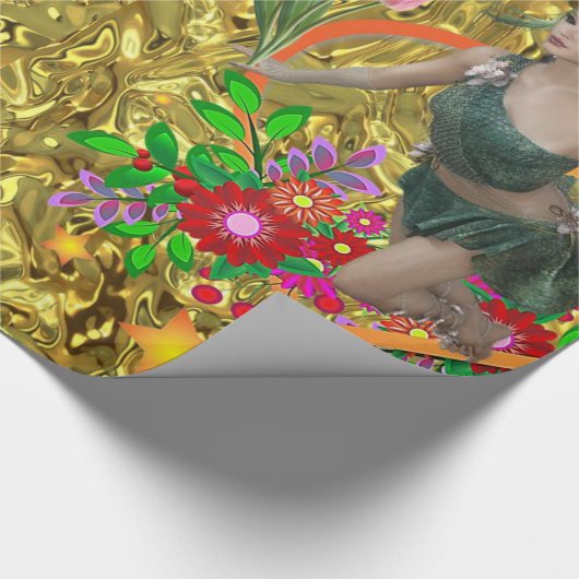 Glossy Wrapping Paper Fairy Geschenkpapier (Ecke)