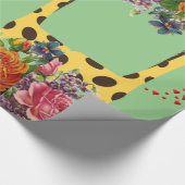 Glossy Wrapping Paper Giraffe Geschenkpapier (Ecke)