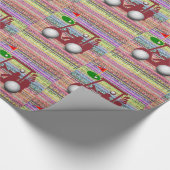 Glossy Wrapping Paper, Golfer-Golfball Geschenkpapier (Ecke)