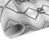 Glossy Wrapping Paper, grau Behalten. Geschenkpapier (Rolleneckpunkt)