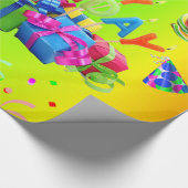 Glossy Wrapping Paper Happy Birthday Geschenkpapier (Ecke)