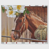 Glossy Wrapping Paper Horse Geschenkpapier (Flach)